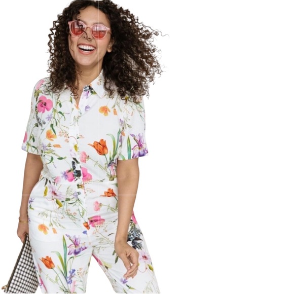 Sonnet James Floral Jumpsuit Size Medium - Picture 3 of 16